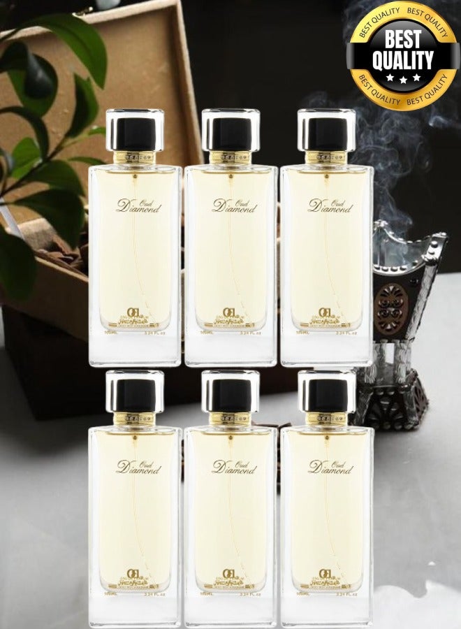 Banafa 6 Pieces Oud Diamond Perfume - Image 1
