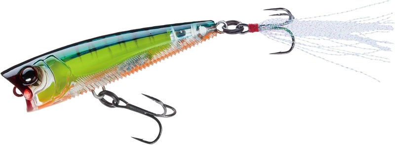 DUEL Yo-Zuri 3DB Popper Floating Lure - 3 Inch Ghost Pearl Shad - Image 1