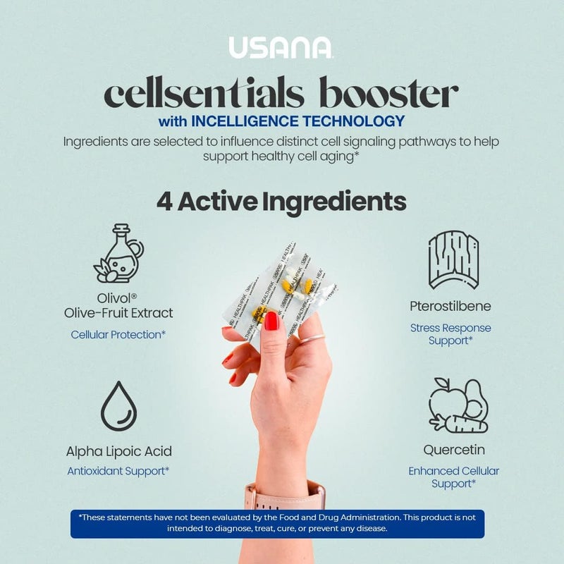 USANA HealthPak with InCelligence Technology and Essential Nutrients and Antioxidants to Support Total Body Health  Convenient Daily AMPM Packets  56 Packets  28 Day Supply - Image 3