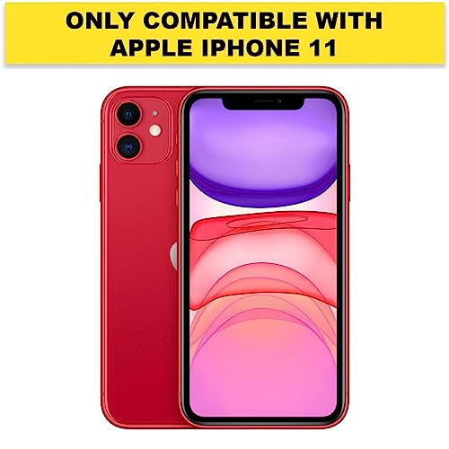 RIGGEAR Shockproof Tough Hybrid Armor Back Cover Case for iPhone 11 (Clear PC+ Black TPU Bumper) - Image 2