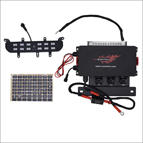 Voswitch JL120 Lower Dash Switch Panel for Jeep Wrangler JL 2018-current and Gladiator 2020-current - Image 2