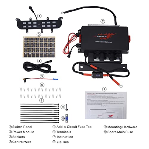 Voswitch JL120 Lower Dash Switch Panel for Jeep Wrangler JL 2018-current and Gladiator 2020-current - Image 4