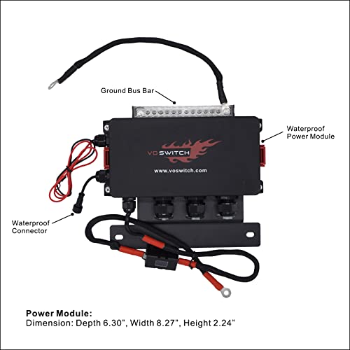 Voswitch JL120 Lower Dash Switch Panel for Jeep Wrangler JL 2018-current and Gladiator 2020-current - Image 5