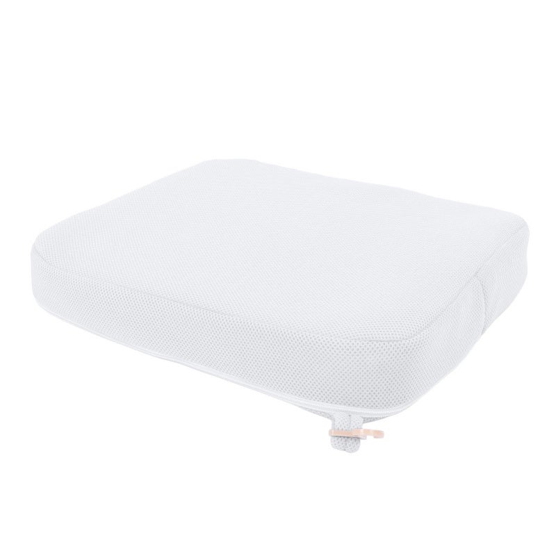 Shower Seat Cushion White Breathable Mesh Design - Removable Washable Cover Comfortable Support for Elderly Shower Bench Bathtub Outdoor Use - Image 2