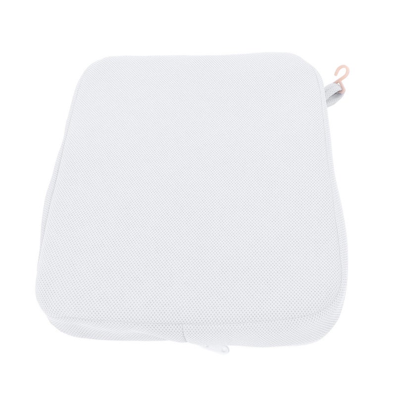 Shower Seat Cushion White Breathable Mesh Design - Removable Washable Cover Comfortable Support for Elderly Shower Bench Bathtub Outdoor Use - Image 5