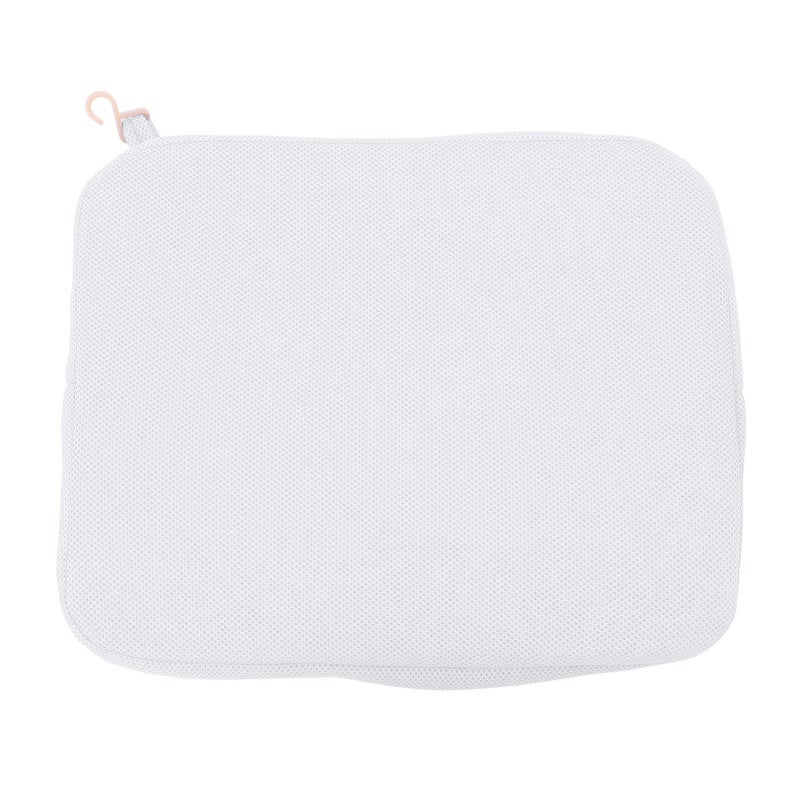 Shower Seat Cushion White Breathable Mesh Design - Removable Washable Cover Comfortable Support for Elderly Shower Bench Bathtub Outdoor Use - Image 1