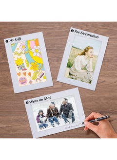 Falling In art Falling in Art 5 Pack Acid Free 16x20'' White Picture Mats Board Show Kit for 11x14'' Pictures, 4-Ply Beveled Pre-Cut Photo Boards with Backing Board and Plastic Clear Bags  - Image 5