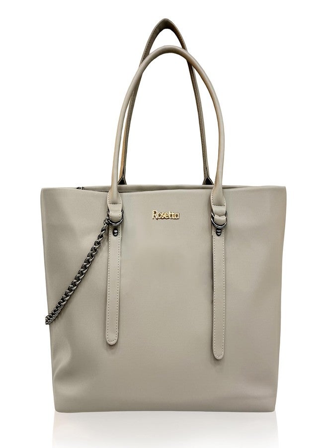 روزيتا مجموعة هدايا روزيتا للعناية بالبشرة الفاخرة مع حقيبة حمل - جل استحمام، لوشن الصبار، جل الوجه بخلاصة النبيذ الأحمر، ملح استحمام بخلاصة الورد، مرطب شفاه بخلاصة الكاكاو - مجموعة تدليل 5 في 1 للنساء - رمادي فاتح - Image 4