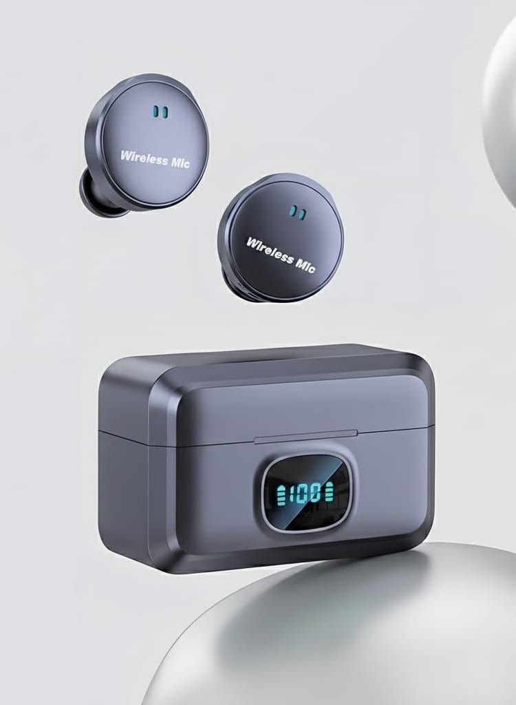 Magnetic Lapel Microphone, Wireless Lavalier Microphone, Noise Cancelling, Audio and Video Recording, Phone Broadcast Microphone - Image 2