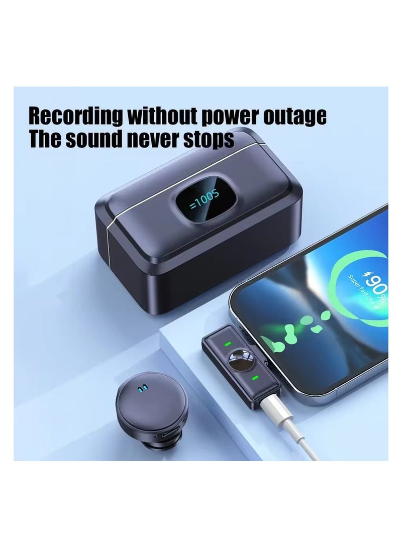 Magnetic Lapel Microphone, Wireless Lavalier Microphone, Noise Cancelling, Audio and Video Recording, Phone Broadcast Microphone - Image 4