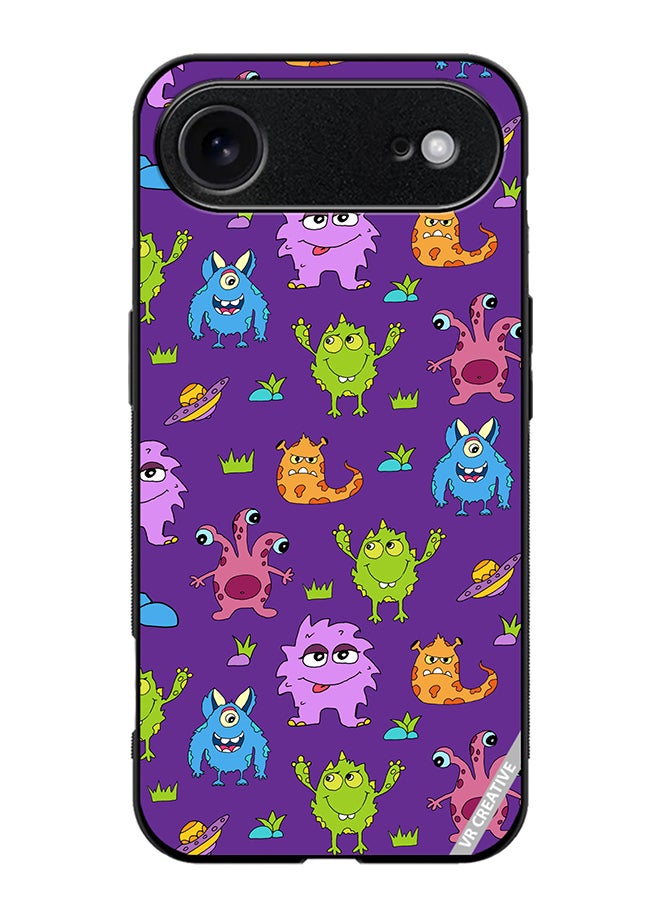 Protective Case Cover For Apple iPhone 17 Air Monsters Cartoon Design Multicolour