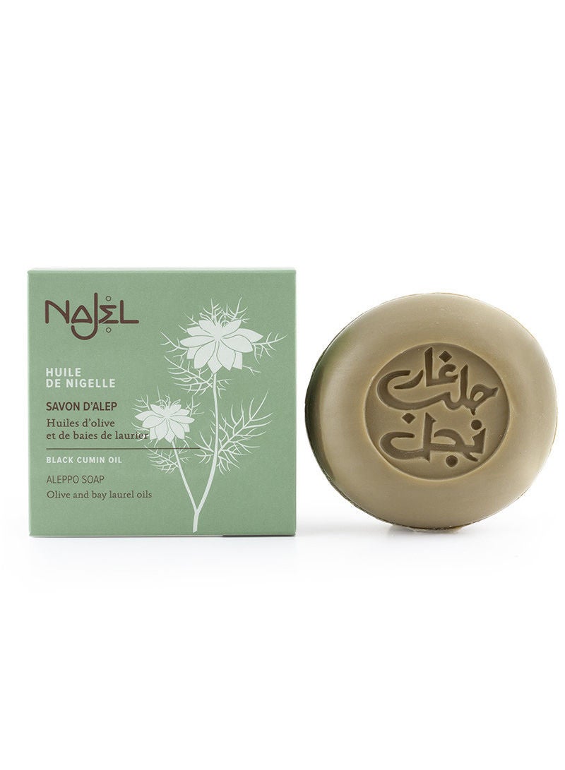 najel Aleppo Najel Soap with Black Cumin Oil Rebalancing Soap, for face, body and hair - 100g - Image 2