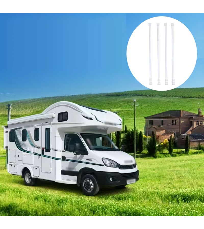 1pc RV Cabinet Wardrobe Rod Refrigerator Movable Telescopic Partition Plate 11 42 Inch To 19 29 Inch Detachable And Adjustable RV Modification Parts - Image 4