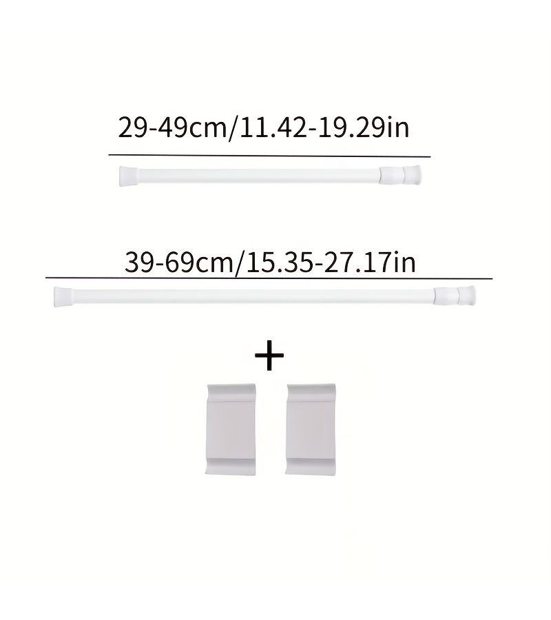 1pc RV Cabinet Wardrobe Rod Refrigerator Movable Telescopic Partition Plate 11 42 Inch To 19 29 Inch Detachable And Adjustable RV Modification Parts - Image 2
