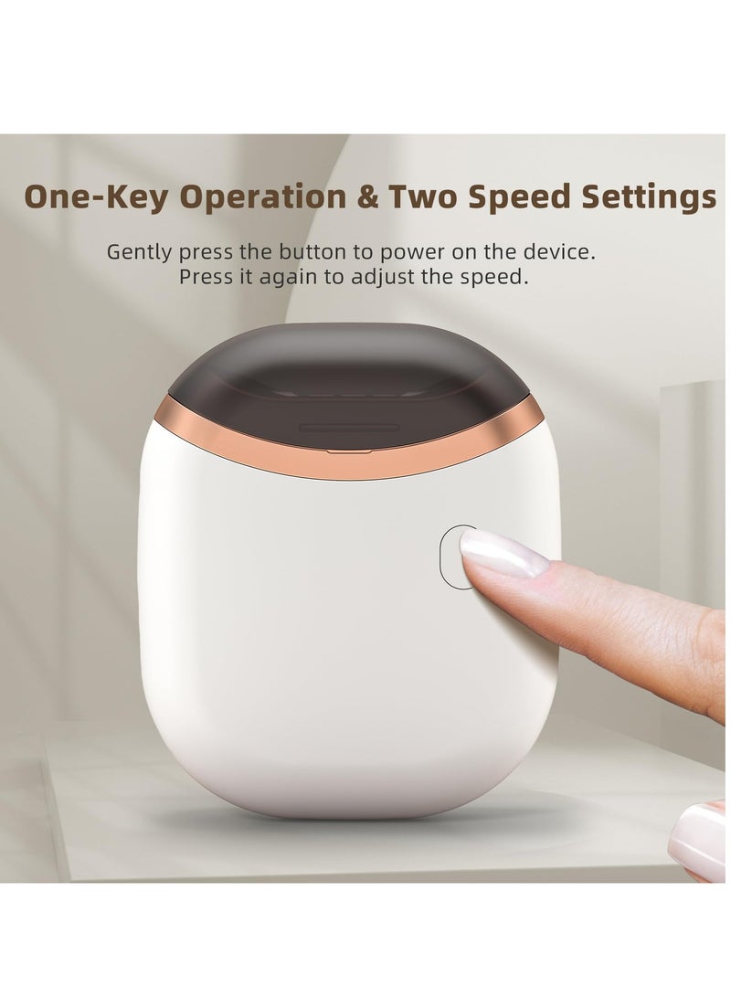 SOLARAE Electric Automatic Nail Clipper with Light & 2 Speeds, Safety Fingernail Cutter and Filer, Rechargeable Fingernail Trimmer for Baby, Kids, Girls, Boys and Adults - Image 5