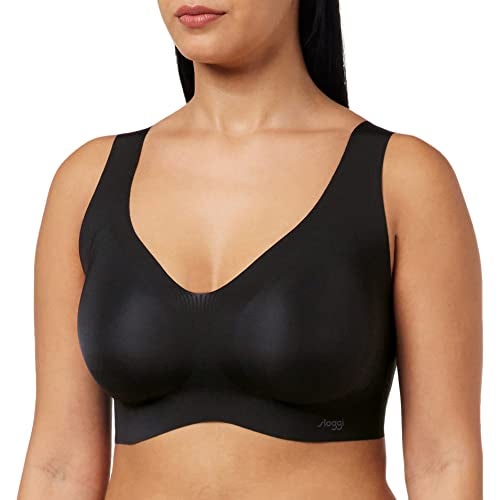 Sloggi Invisible Bra Womens Zero Feel Bralette with Removable Push-Up Pads (White, Black, Cognac) - Image 1