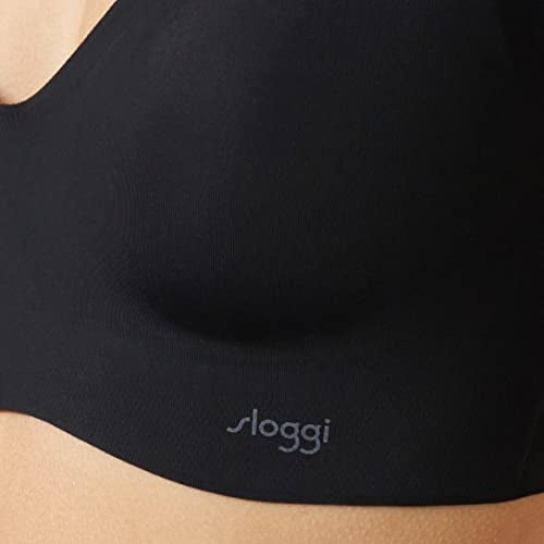 Sloggi Invisible Bra Womens Zero Feel Bralette with Removable Push-Up Pads (White, Black, Cognac) - Image 5