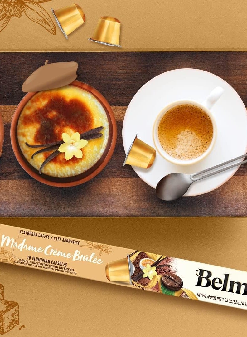 Belmio Madame Creme Brulee Coffee Capsules, Intensity 6, Compatible with Nespresso Machine, 10 Capsules in 1 Sleeve - Image 3