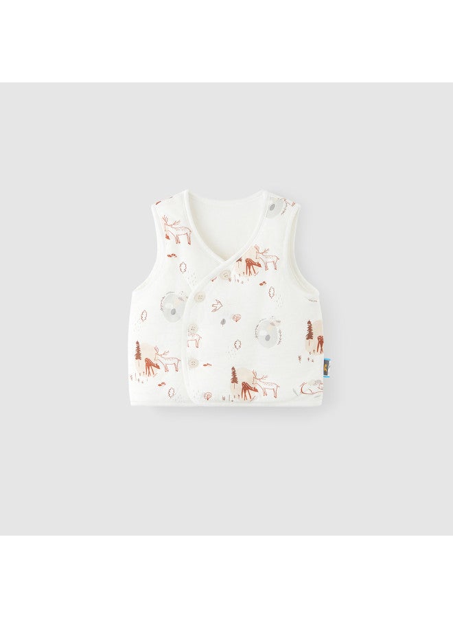 Tongtai Baby Vest Autumn And Winter Pure Cotton Baby Padded Clothing Boys And Girls Homewear Thickened Waistcoat Vest - Image 2
