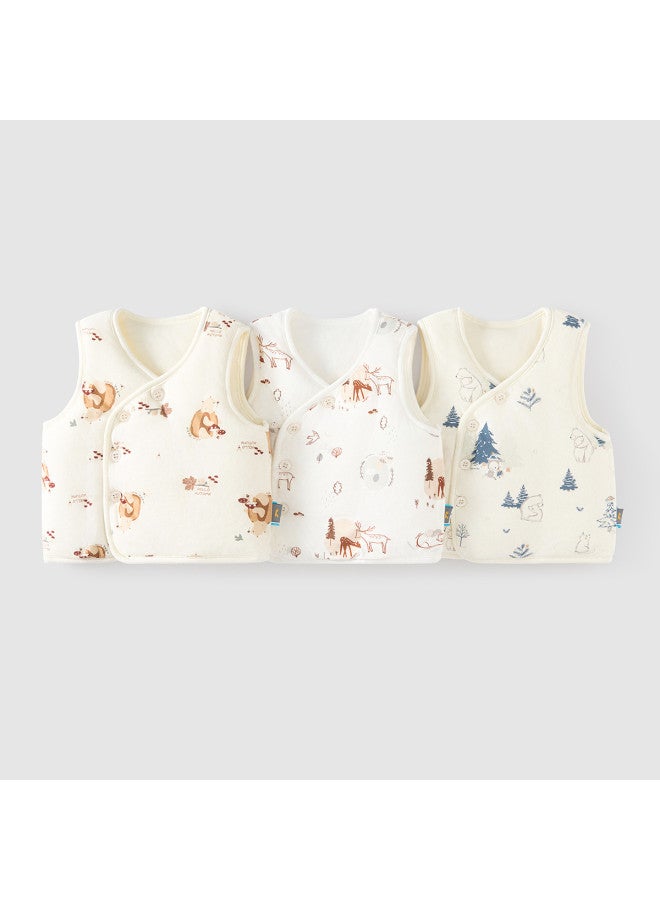 Tongtai Baby Vest Autumn And Winter Pure Cotton Baby Padded Clothing Boys And Girls Homewear Thickened Waistcoat Vest - Image 3