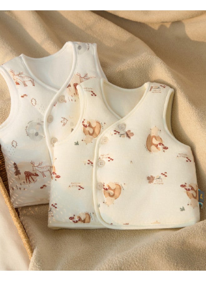 Tongtai Baby Vest Autumn And Winter Pure Cotton Baby Padded Clothing Boys And Girls Homewear Thickened Waistcoat Vest - Image 1