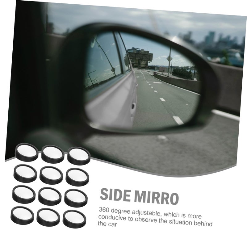 360 Degree Round Blindspot Rear View Mirror HD Water Resistant Adhesive Easy Installation - Image 4