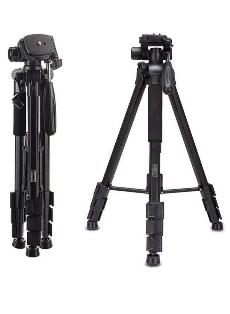GENNEXT Camera Tripod with Travel Bag Cell Phone Tripod with Wireless Remote and Phone Holder Compatible with All Cameras Cell Phones Projector Webcam Spotting Scopes  - Image 1