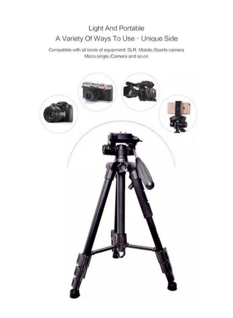 GENNEXT Camera Tripod with Travel Bag Cell Phone Tripod with Wireless Remote and Phone Holder Compatible with All Cameras Cell Phones Projector Webcam Spotting Scopes  - Image 3