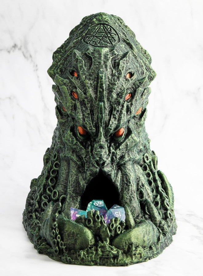 AUSPDICE DND Dice Tower and Tray for RPG Games, Cave Style Game Pieces for Dungeons and Dragons Role Playing Dice - Image 1