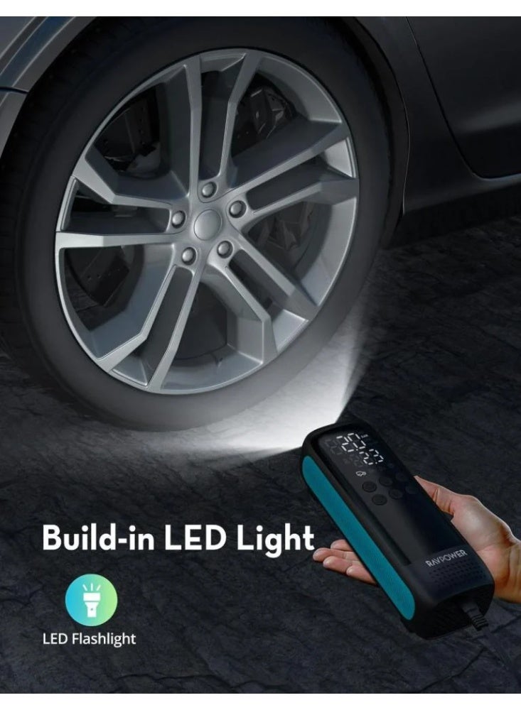 RAVPower Premium Battery-Free Air Compressor 120W, 12-16V Output, 45L/Min Speed, with Digital LED Display - view 3