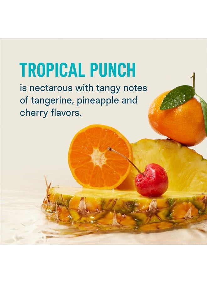 Liquid I.V. - Tropical Punch - عبوات مسحوق الترطيب - مزيج مشروب الإلكتروليت - أعواد مريحة لتقديم وجبة واحدة - خالية من الكائنات المعدلة وراثيًا - عبوة واحدة، 16 وجبة - Image 1