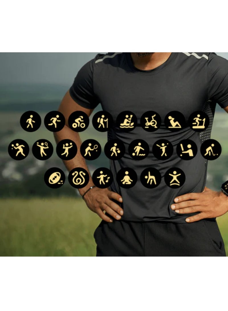 iQIBLA Quran Watch S2 Smartwatch For Unisex AMOLED Display Bluetooth Calling Watch IP67 Waterproof Fitness Watches Compatible With Android iOS Full Quran Recitation Prayer Reminder iQibla QWatch S2 Smart Watch iQibla Watch Black - Image 5