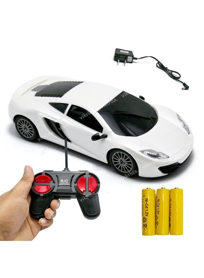 VikriDA RC Car with Led Lights Full Function Car, Rechargeable Racing Car for Kids with Remote Control - Multi Color - Image 1