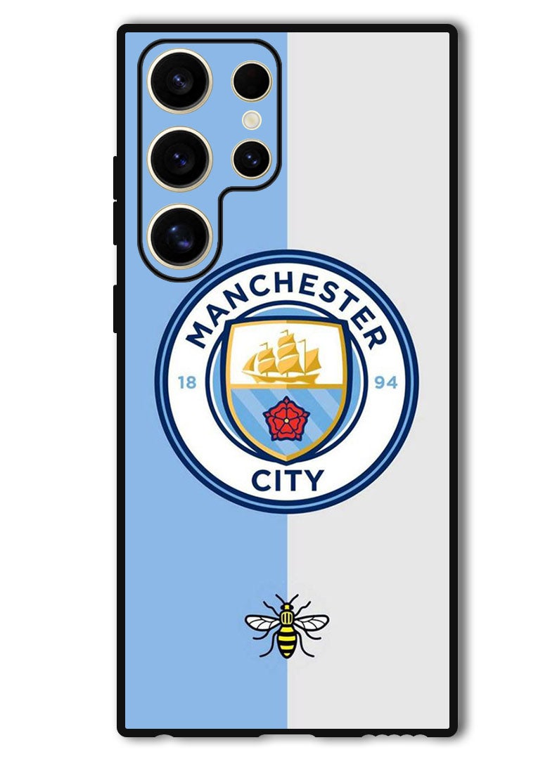 Theodor Protective Case Anti Scratch Shock Proof Bumper Cover For Samsung Galaxy S24 Ultra Man City - Image 1