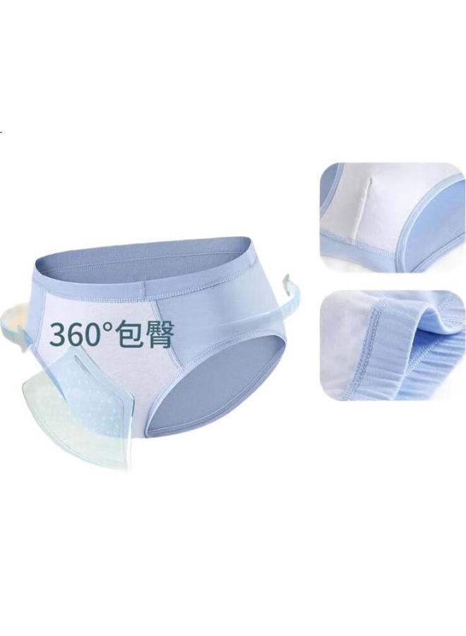 THREEGUN Gun Children'S Underwear Pure Cotton 5A Antibacterial Crotch Mid-Sized Boys Triangle Pants (3-Pack) Dinosaur Combination 140 - Image 2