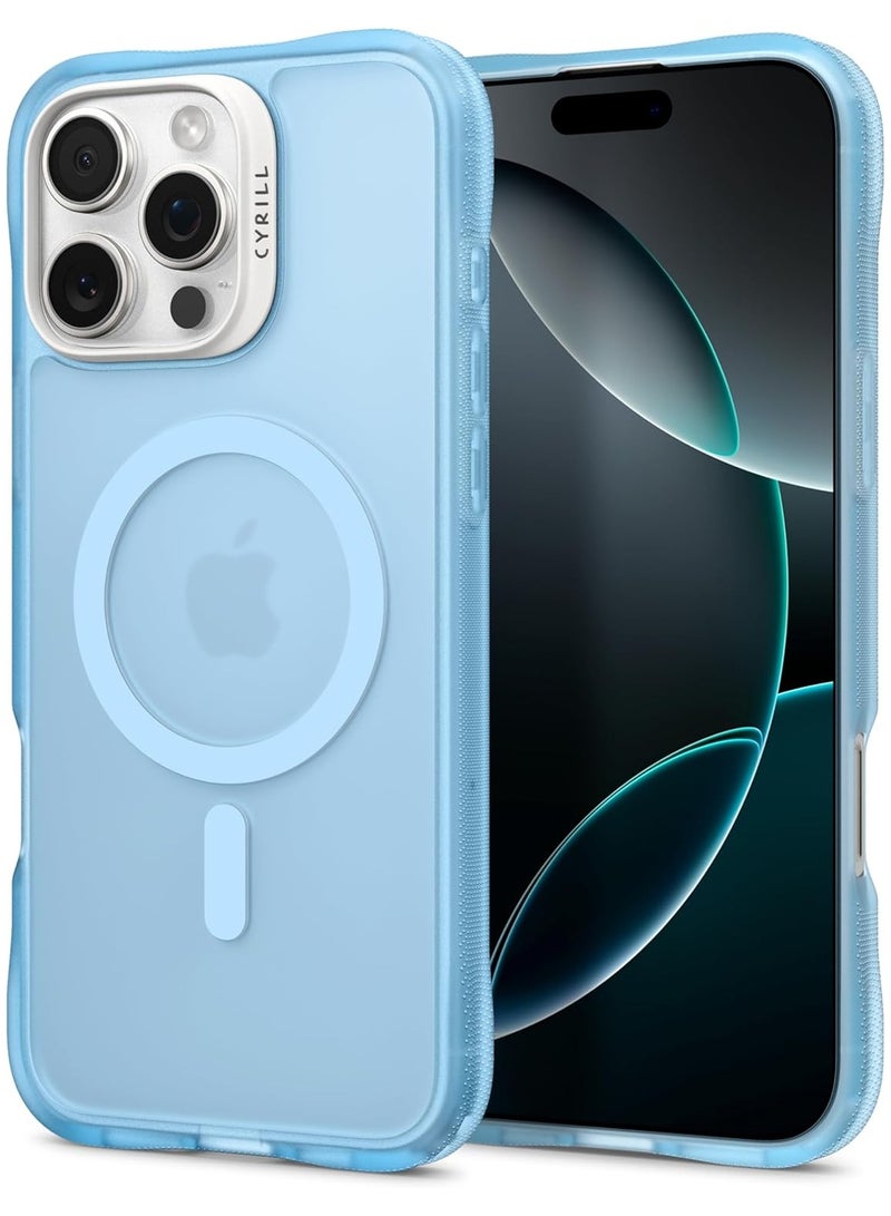 CYRILL Ultra Sheer Mag for iPhone 16 PRO Case Cover Compatible with MagSafe [Shock-Absorbent] - Baby Blue - Image 1