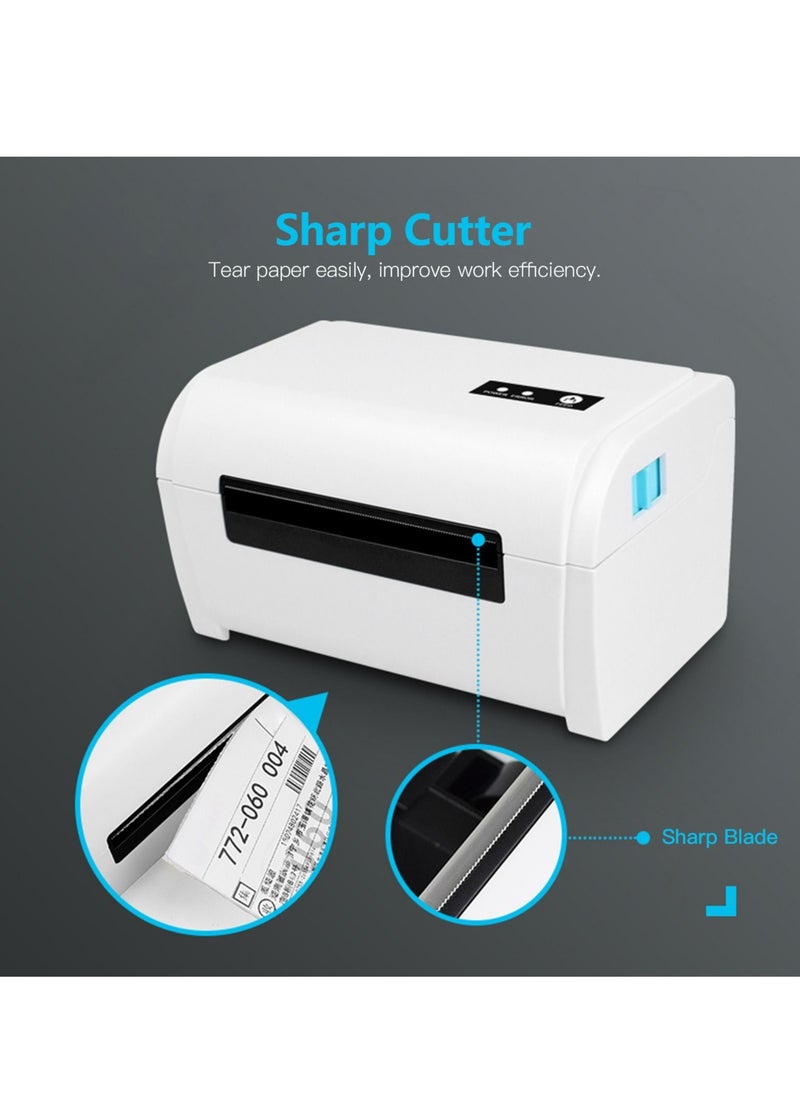 Generic - Thermal Label Printer High Speed Shipping Label Printer USB BT Connection Support 40-110mm Paper Width Compatible with Windows for Supermarket Store Restaurant Logistic - Image 1