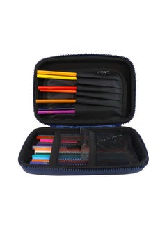SMILY KIDDOS Smily Kiddos Single Compartment Pencil Case Stylish Cute Large Capacity Hardtop EVA Pencil Case Organizer School Kids Girls Women Pen Holder Pouch Multi Purpose| Magic Unicorn Theme | Blue  - Image 2
