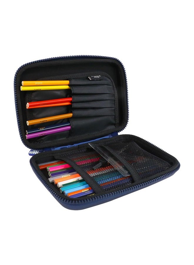 SMILY KIDDOS Smily Kiddos Single Compartment Pencil Case Stylish Cute Large Capacity Hardtop EVA Pencil Case Organizer School Kids Girls Women Pen Holder Pouch Multi Purpose| Magic Unicorn Theme | Blue  - Image 3