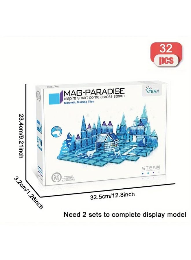Multicolored 32pcs Magnetic Building Blocks STEM Educational Toy Set For Kids 3 - Image 4