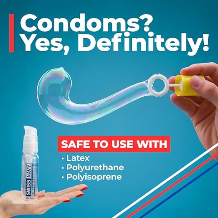 Swiss Navy Premium Water-Based Lubricant - 2 oz - Lubricating Gel for Men, Women & Couples - Toy Safe - Non-Staining Formula - Compatible with Latex & Condoms - Image 5