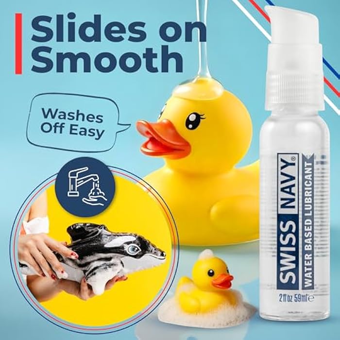 Swiss Navy Premium Water-Based Lubricant - 2 oz - Lubricating Gel for Men, Women & Couples - Toy Safe - Non-Staining Formula - Compatible with Latex & Condoms - Image 3