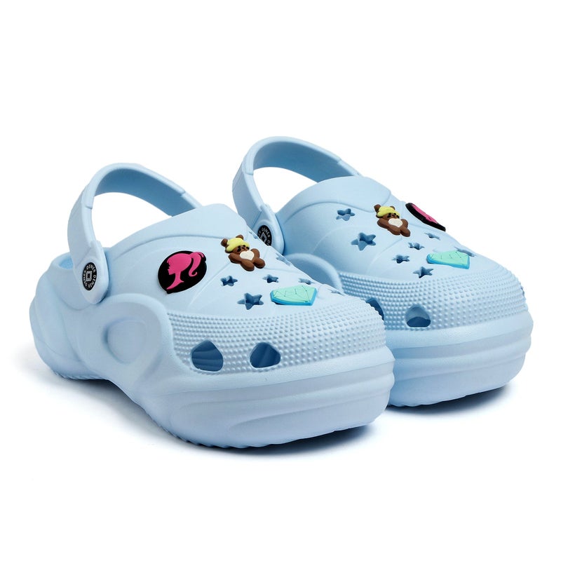 Face أحذية كلوغ زرقاء مائية للأطفال - Image 5