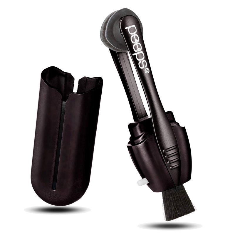 Peeps Carbon Klean Eyeglass Lens Cleaner - Efficient and Durable Carbon Microfiber Technology - Exclusively Used by NASA - 500 Uses (Black Soft Touch) - Image 1