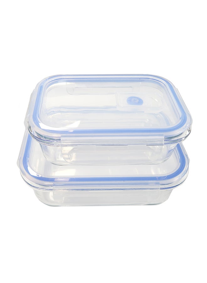 Home Pro Food Container includes 370 and 640ml 370cm, 640ml (2 Pieces) - Image 1