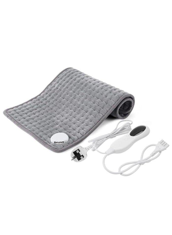 general Heating Pad - Electric Heating Pad - Hot Heating Pad for Back Pain Muscle Pain Relief - Wet & Dry Heat Therapy Option - Auto Shut-Off Feature (Light Grey, 12" * 24") - Image 1