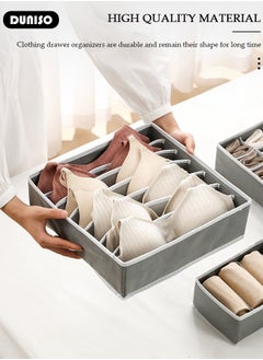 4pcs Wardrobe Clothes Organizer Sock Underwear Drawer Organizer Dividers Cell Foldable Fabric Dresser Closet Storage Box and Storage Bins for Clothing, Baby Clothes, Bra, Panty, Scarf, Ties, Scarves - pzsku/Z9EA0802C534DC4AB62A3Z/45/_/1733362788/4d4e62ce-e061-4b09-af31-9524b7bfbe21