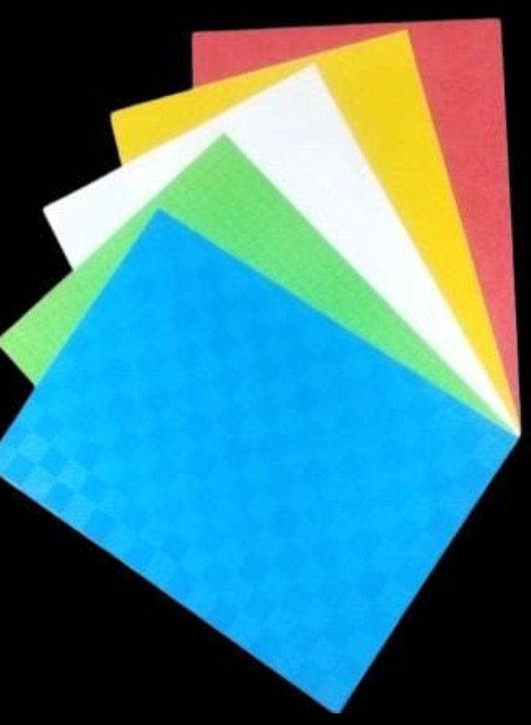 Generic Self-adhesive notebook skin for schools (10 blue - 10 green - 10 yellow - 10 red - 10 colorless transparent) size 27 * 37 - Image 1
