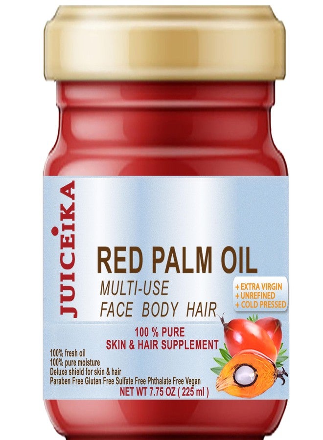 juiceika 100% PURE ORGANIC RED PALM OIL Brazilian. EXTRA VIRGIN/UNREFINED/RAW COLD PRESSED. 100% Pure Moisture. Skin & Hair Supplement. - Image 1