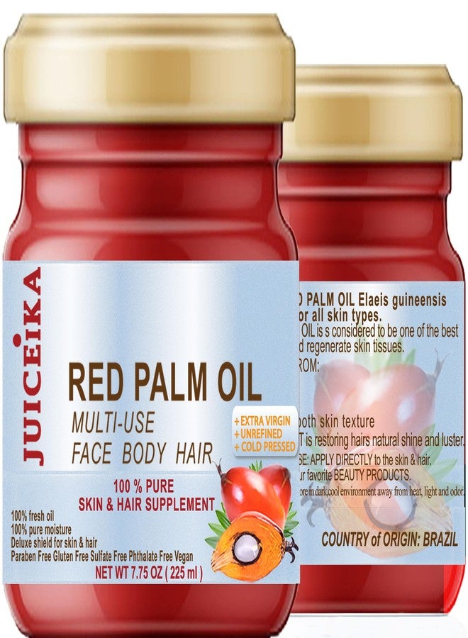 juiceika 100% PURE ORGANIC RED PALM OIL Brazilian. EXTRA VIRGIN/UNREFINED/RAW COLD PRESSED. 100% Pure Moisture. Skin & Hair Supplement. - Image 2